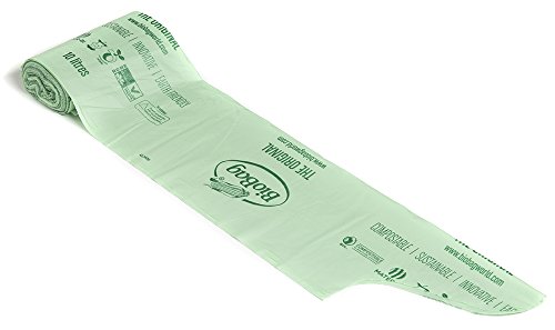 BioBag Lot de 100 sacs poubelle compostables pour déchets alimentaires 10 litres