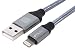 Produktbild StilGut Premium Lightning Kabel, Apple MFi zertifiziertes Daten-/Ladekabel, Lightning auf USB, 2m Länge, Grau