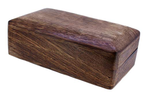 Budawi® wooden puzzle box with secret opening trick / Sheesham jewellery box, trick box