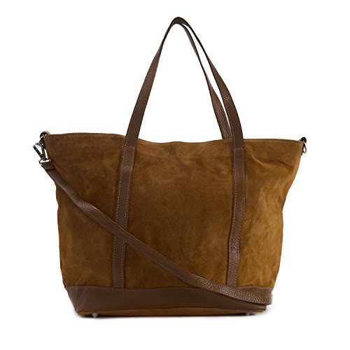 OH MY BAG Irupu - Bolso al hombro de Piel para mujer compact, coñac (coñac), compact