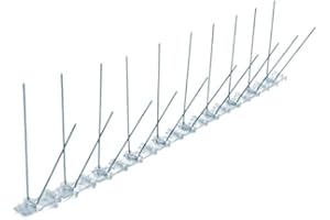 Bird-Tech TM 5 Mètres Pics Anti Oiseaux, Pointes en Acier Inoxydable 2 rangeés.