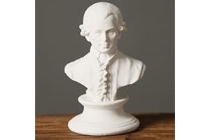 PIGPIGFLY Deko Figuren,Deko Wohnzimmer, Statue der Mozart, Home Store Dekoration, Moderne Wohnzimmer Ornamente, Polyresin, Geschenk（Mozart）
