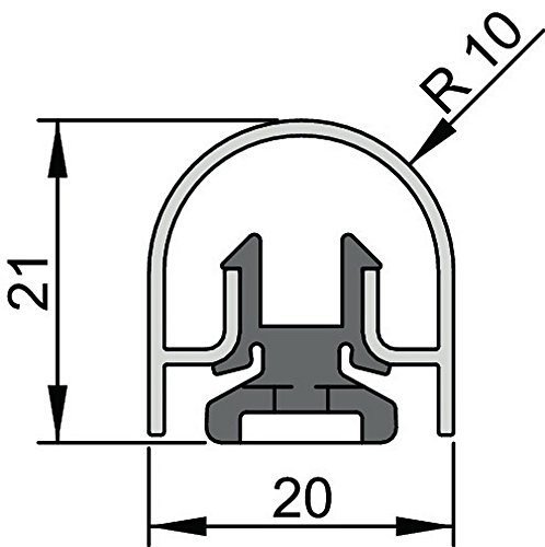 Athmer Bandseiten-Schutzprofil BU-20K Länge 1355mm für Ba 5-357-1355