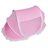 MagiDeal Faltbare Baby Kinder Moskitonetz Netz Insektenschutz im Sommer für 0-2 Jahr Baby – Rosa - 4
