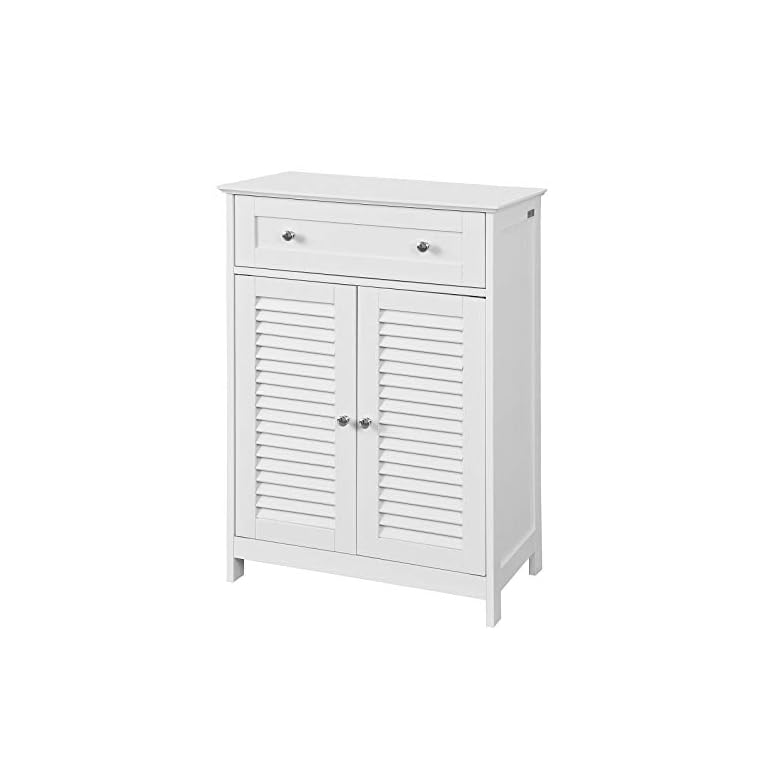 SoBuy Armario de almacenaje Mueble Auxiliar para baño- 1 cajones y 2