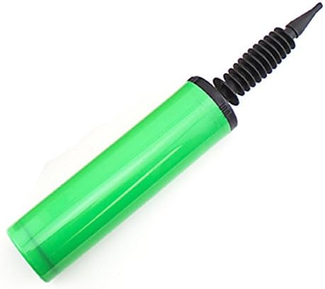 SHREEJI DECORATION Plastic Portable Handheld Green Longer Lasting Air Balloon Pump - 11-inch