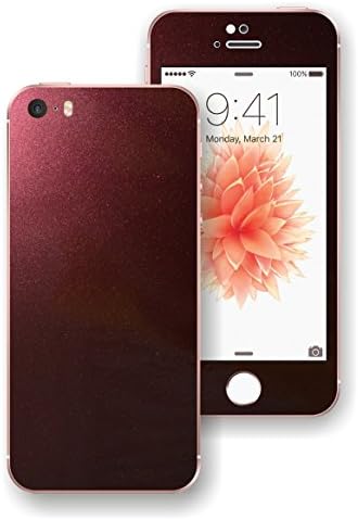 CASA Design For iPhone SE GLOSSY COLORFUL FULL BODY Wrap Sticker Cover Protector Decal Skin (3M BLACK ROSE)