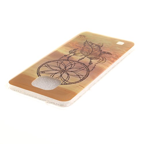 Cozy Hut Lederhülle / Ledertasche / Hülle / Case / Cover / Etui / Tasche Bunte Muster Weich TPU Handy Hülle für LG X Cam K580,Ultra Slim Dünn Silikon TPU Transparent für LG X Cam K580 Hülle , Premium Handy Tasche Schutz Hülle Case Cover Etui Strass Schutz schutzhülle Bumper Schale Silicone für LG X Cam K580 – Traumfänger - 4