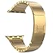 Produktbild Woodln für Apple iWatch Series 1 Series 2 Edelstahl Uhrenarmband Strap Replacement Wrist Band Armband für Apple Watch 42 mm/38 mm (42MM, Gold1)