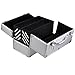 chinkyboo Professional Extra Large Space Aluminium Cosmetics & Make Up Case/Box Nail Art Case Hairdressing Case Beauty Case Toiletry Storage Nail Hairdressing Vanity Box Valentines Day Gift(Silver) (vanity case, Silver)