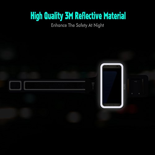 EOTW Sportarmband HandyhÃ¼lle universell passend fÃ¼r Samsung Galaxy S7/S6/S5, Ideal fÃ¼r Sport, Freizeit aber auch in der Arbeit praktisch zu verwenden (5,1 Zoll, Schwarz)