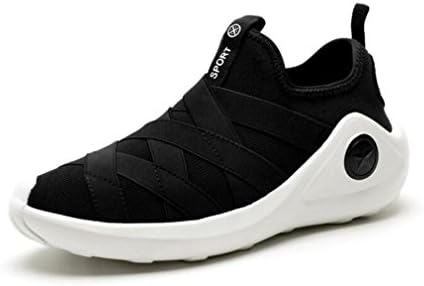 HappyBeauty Men's Sports Shoes Breathable Lightweight Wear-resisting Non-slip Outdoor Sports Running Fitness Shoes, black, UK8.5