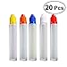 Produktbild ROSENICE 20 Stücke Tropfflasche 30ml LDPE Flasche mit Deckel Kindersicherung (Zufällige Farbe)