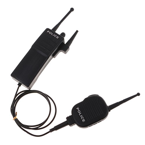 Preisvergleich Produktbild MagiDeal Künstliche Polizei Interphone Funkgerät Sprechfunkgerät Funktelefon Gegensprechanlagen Funkhandy Spielzeug Party Zubehör