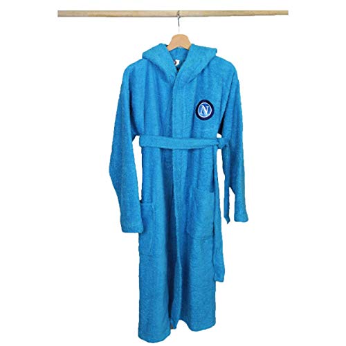 Preisvergleich Produktbild SSC Napoli Bademantel aus Frottee hellblau M