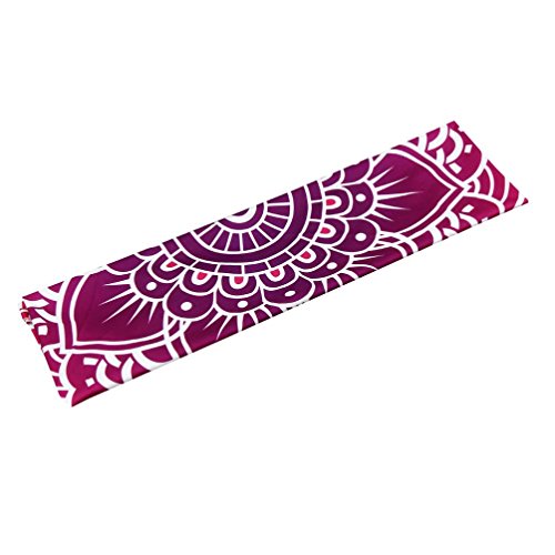 Ularma 150cm Rund Lotosblume Handtuch Leicht Dünn Wandbehang/ Bettdecke/ Strandtuch (Lila) - 5