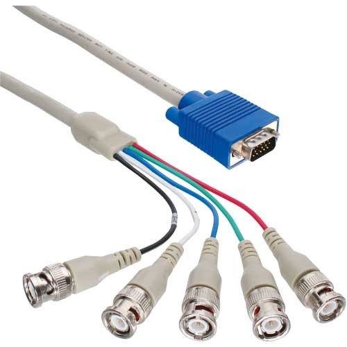 InLine 17945 VGA BNC Kabel 5x Stecker auf 15-polig HD Stecker 1m - 2