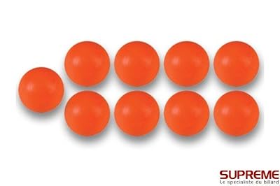 Longoni Bonzini - Balles Baby Foot en plastique Orange (10)