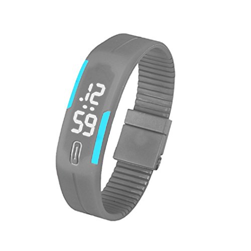 Loveso-Smart-Armband smartarmbanduhr Frauen der Mnner Gummi LED Uhr Datum Sports Armband-Digital-Armbanduhr_Grau Loveso-Smart-Armband smartarmbanduhr Frauen der Mnner Gummi LED Uhr Datum Sports Armband-Digital-Armbanduhr_Grau
