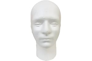 ICAN LONDON ican Man Polystyrene Foam Head, Male Sunglass, cap display Stand