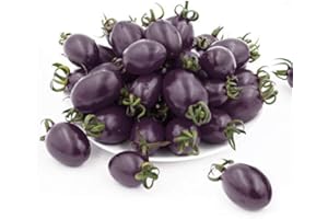 HUA XIAN ZI semi di pomodoro ciliegino gialli, rossi, neri, viola, semi di pomodoro puri sono usati per piantare 200 semi non geneticamente modificati in famiglie, ortaggi, giardini all'aperto e al chiuso.