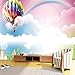 Produktbild Pbldb Tapete 3D Cartoon Ballon Regenbogen Nette Wandbilder Tapete Kinder Schlafzimmer Schlafzimmer Wohnkultur Hintergrund Wandmalerei 3 D-280X200Cm