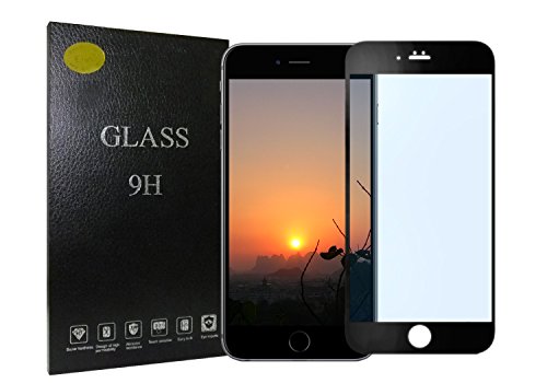 Panzerglas Vollabdeckung Apple iPhone 6 / 6S Schwarz, Ejut® Panzerglas Vollabdeckung Displayschutzfolie für Apple iPhone 6 iPhone 6S Schutzfolie Glasfolie Bildschirmfolie Screen Protector aus Hartglas Premium 9H Härtegrad Ultra Klar runde Rand kratzenfest Bruchfest 0,33mm 1-Pack (schwarz)