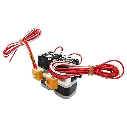 Anycubic MK8 Dual Head Hotend Extruder für MakerBot Prusa i3 3D-Drucker 1.75mm Glühfaden 0.4mm Düse