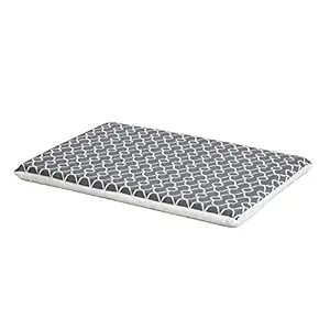 Quiet Time Teflon Defender Dog Beds; Pet Beds Designed to Fit Folding Metal Dog Crates, Gray & White Geometric Pattern, 36-Inch