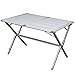 Produktbild Aluminium Campingtisch mit Lamellen Tischplatte. Ein Rolltisch für Indoor und Outdoor. Faltbar. Hochwertiger Gartentisch, klappbar. Alu Beistelltisch auf Festivals und Reisen. Maße: ca 110x70x70cm