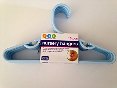 Delta Nursery Hangers 10pk. Blue (blue) by SOS