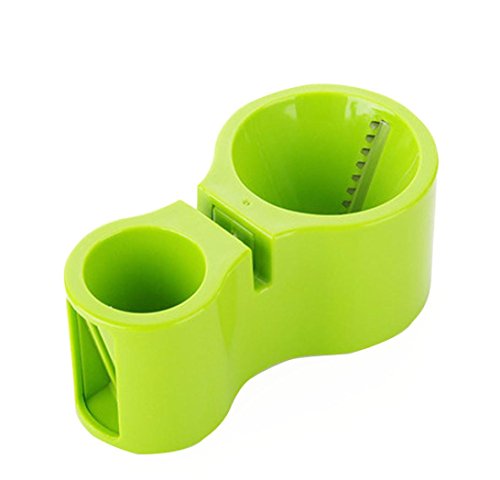 Spiral Cutter Sharpener,KIMODO Spiralschneider Gemüsehobel für Gemüsespaghetti Kartoffel Zucchini Möhren Reibe Spargelschäler Gurkenschäler Gurkenschneider Gemüseschneider (Farbe Random) - 4