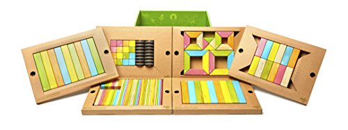 Tegu Classroom Magnetic Wooden Block Set (130-Piece, Tints)
