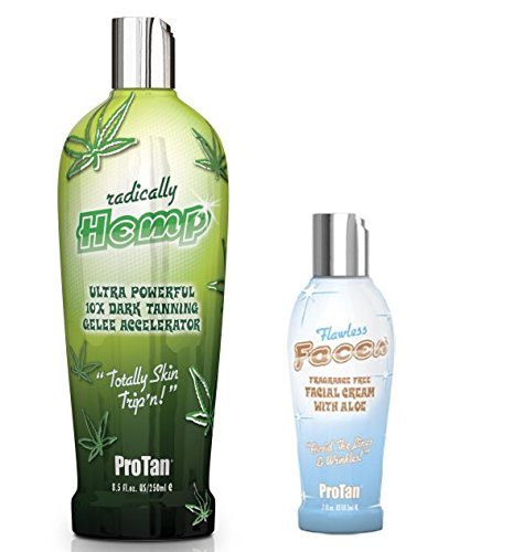 Pro Tan Radically Hemp Tanning Accelerator With Flawless Facial Moisturiser