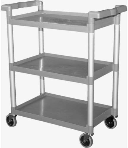 GSW Functional Plastic Utility Bus Cart, 16-1/4" x 33-1/4" x 39"
