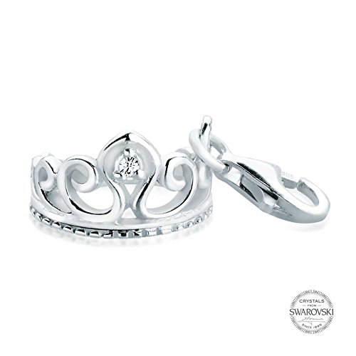 Elli-Damen-Charm-Krone-925-Sterling-Silber-Swarovski-Kristall-Brillantschliff-wei-402171712