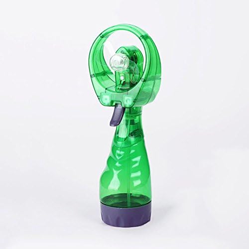 HANGQI Green Portable Hand Held Battery Power Fan Air Water Mist Bottle Cooling Spray