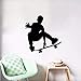 Produktbild Mrhxly  Wandtattoo Kreative Sport Decor Art Skateboard Vinyl Wandaufkleber Wohnaccessoires Abziehbilder Jungen Schlafzimmer 57 * 57 Cm