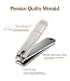 Hfun Nail Clippers Set- Stainless Steel Fingernail and Toenail Clipper Kit for Thick Nails