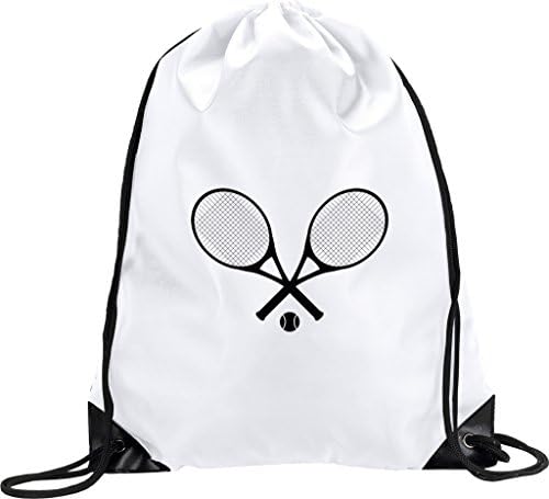 Tennis Raquet Sportsbag - Water Repellent Drawstring bag, perfect as a gym bag, PE bag, swimming bag, beach bag etc