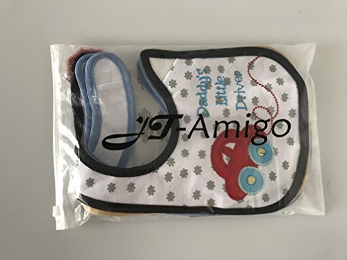 JT-Amigo 4er Set Baby Jungen Lätzchen, Baumwolle, Wasserdicht, verschiedene Motive - 6