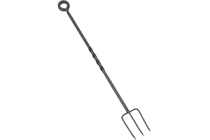Unibos Heavy Duty Long Fireside Toasting Fork | Made from Premium Quality Heavy Cast Iron with a Black Finish | Toasting Fork for Log Burners | Toasting Fork for Open Fires
