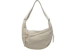 AiNinXun Crescent Bag for Women Crossbody Bag Nylon Dumpling Bag Side Bag with Adjustable Strap Half Moon Bag Sling Shoulder Bag Large Capacity Cross Body Bag for Travel Casual Eveyday