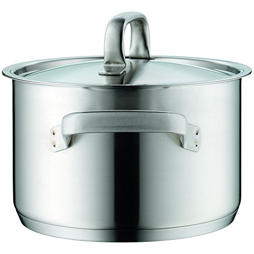 WMF Kochtopf hoch Ø 20 cm ca. 3,9l Gourmet Plus Innenskalierung Dampföffnung Made in Germany Hohlgriffe Metalldeckel Cromargan Edelstahl mattiert induktionsgeeignet spülmaschinengeeignet - 3