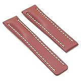 dassari Capital Rost glatt Leder Armbanduhr Band für Breitling 22/20 22 mm