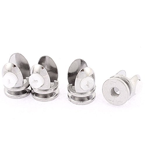 Preisvergleich Produktbild DealMux Kunststoff-Schraube 5-8mm Glasregal Clamp-Klipp-Halter Haltewinkel 4pcs