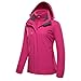 Produktbild Dasongff Damen wasserdichte Jacke Skijacke Winddichte Regenjacke mit Fleece Warme 3 in 1 Outdoor Sports Freizeitjacke
