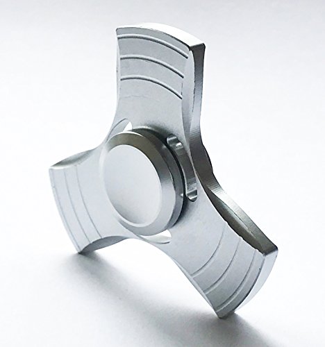 Tri-EDC Fidget Spinner with ultra light and durable Aluminium body (Silver)