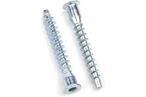 NOLDAR | Tornillo CONFIRMAT para ensamblaje. Tornillo unión muebles 7 x 70 mm. Tornillo madera (50 piezas)