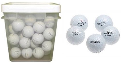 Top-Flite-Mix-50-Ball-Bucket-Used-Golf-Balls